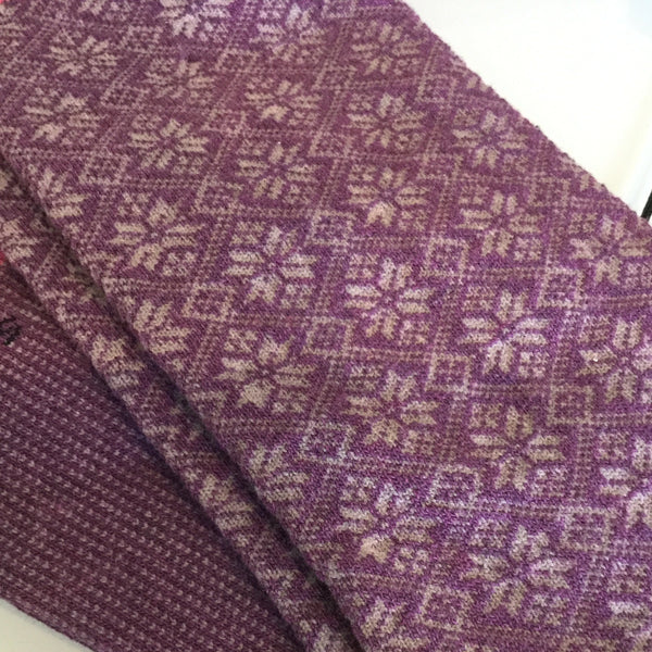 Purple Snowflake Pattern Socks (Adult Medium)