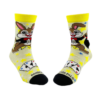 Rabbit Magician Socks from the Sock Panda (Ages 3 - 7)