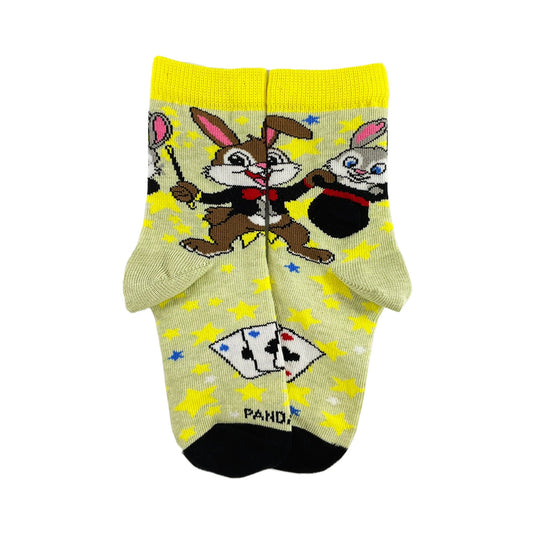 Rabbit Magician Socks from the Sock Panda (Ages 3 - 7)