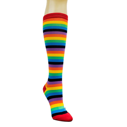 Rainbow Stripe Pattern Socks from the Sock Panda (Knee High)