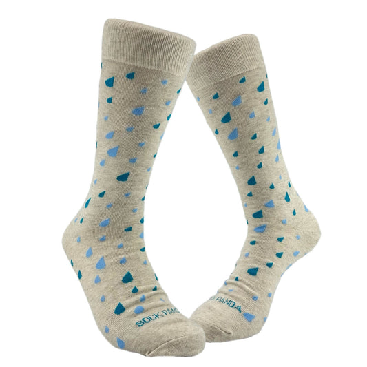 Raindrop Patterned Socks from the Sock Panda (Adult Large - Men's Shoe Sizes 8 - 12)