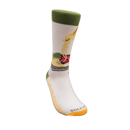 Ramen Socks from the Sock Panda (Adult Large - Men's Shoe Sizes 8 - 12)