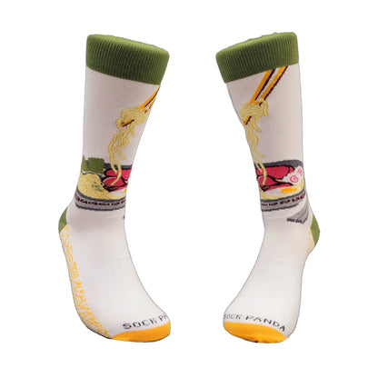 Ramen Socks from the Sock Panda (Adult Large - Men's Shoe Sizes 8 - 12)