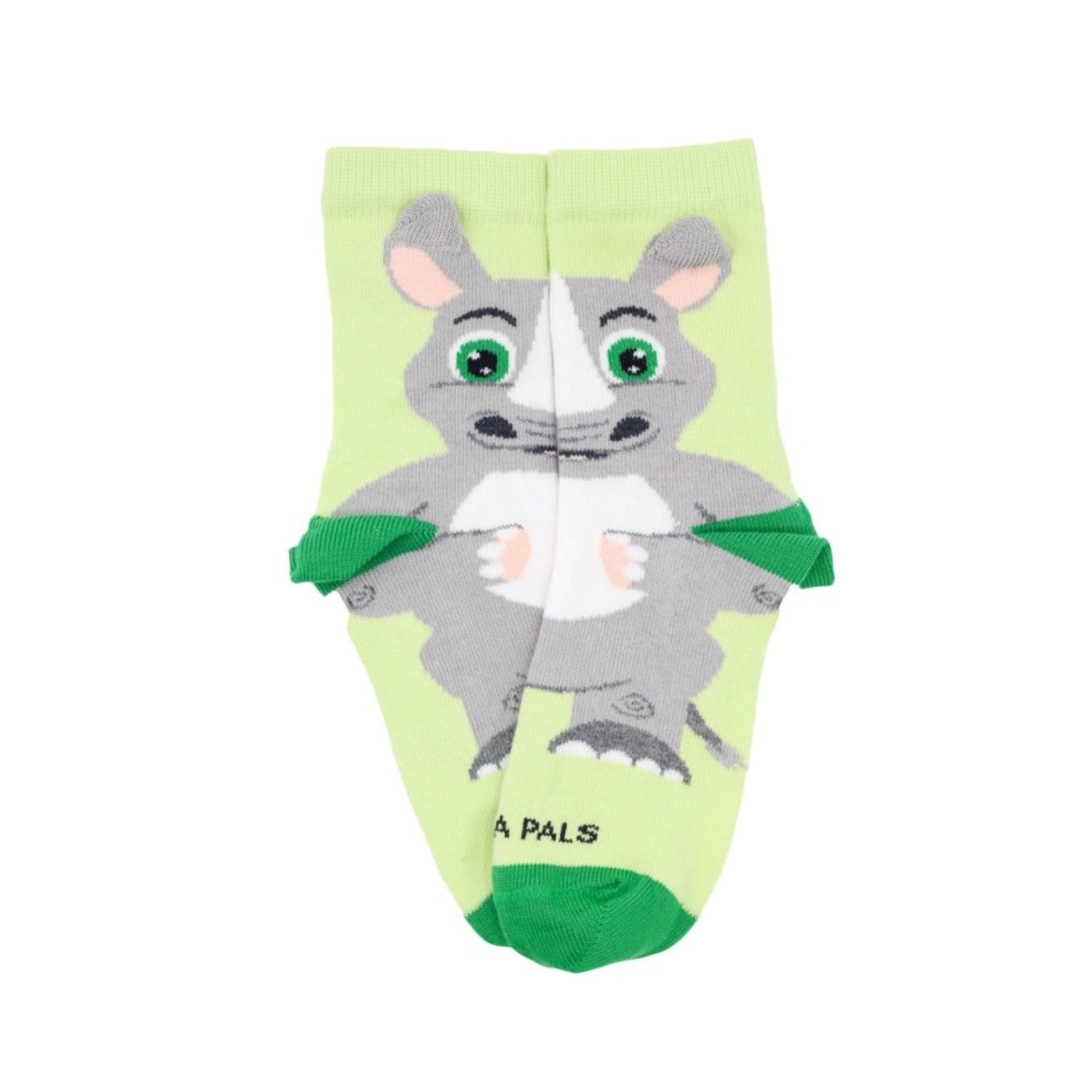 Reggie the Rhino Socks (Ages 3 - 7)