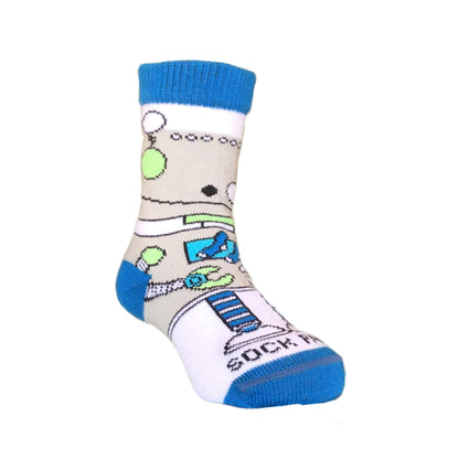 Robbie the Calculating Robot Socks (Ages 0 - 7)