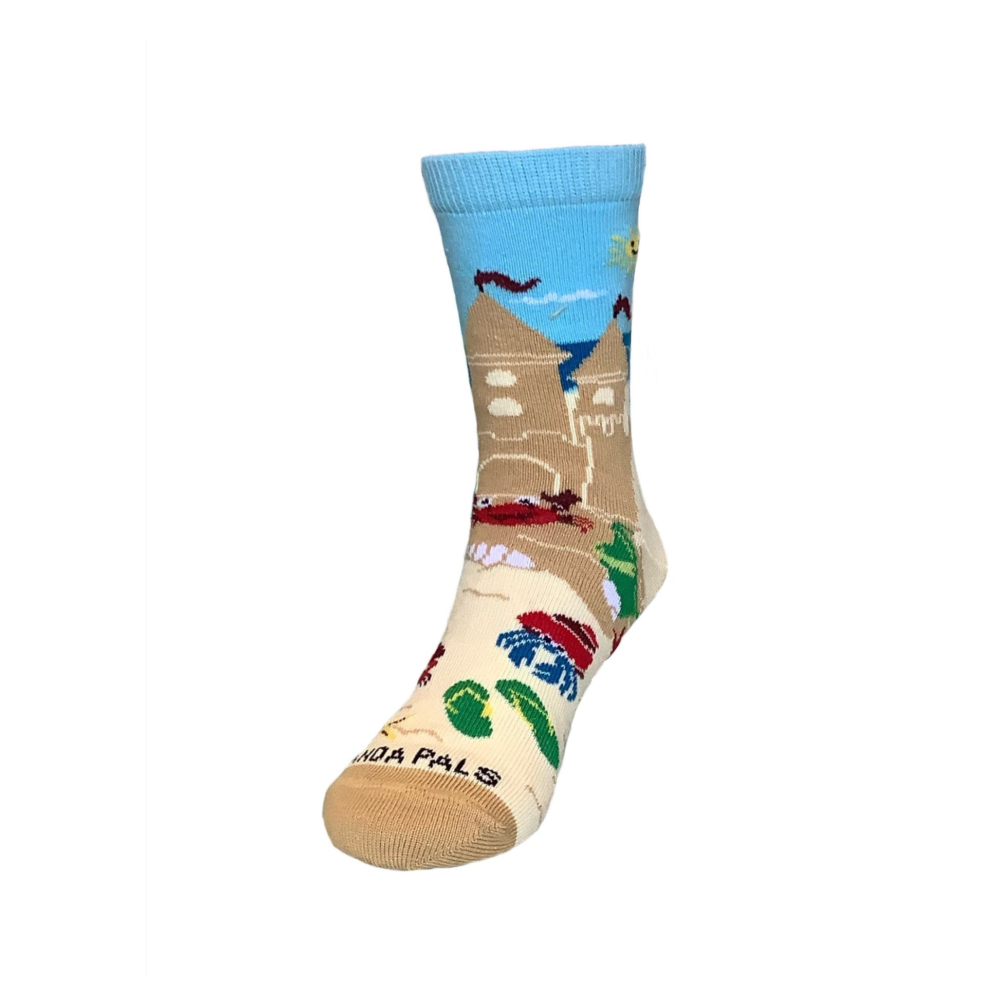 Sand Castle Socks (Ages 3 - 7) from the Sock Panda