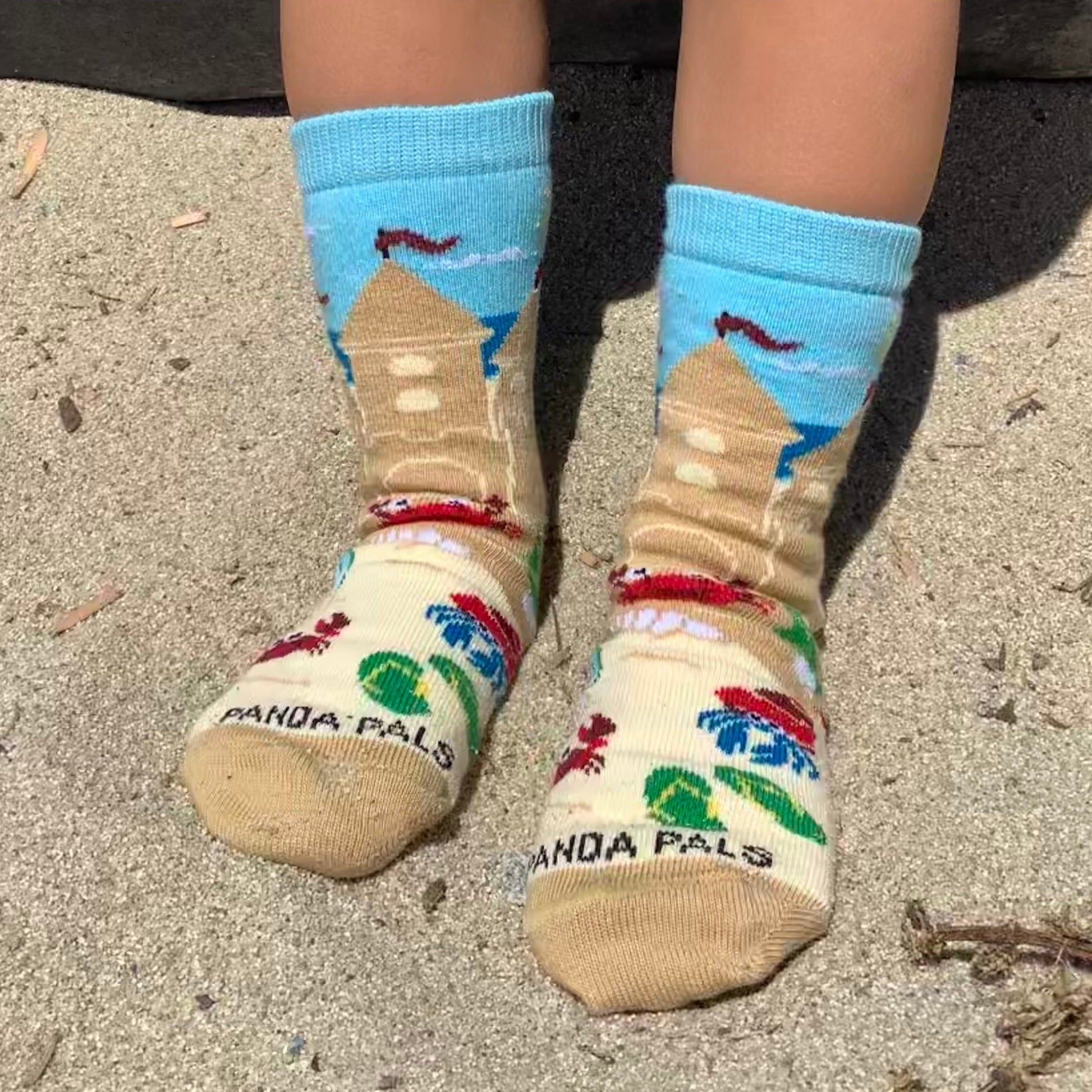 Sand Castle Socks (Ages 3 - 7) from the Sock Panda
