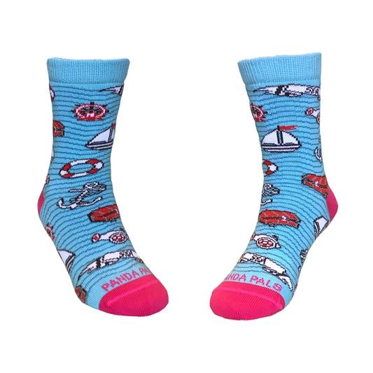 Sea Adventure Socks (Two Colors) - Kids Socks (Ages 3 - 7)