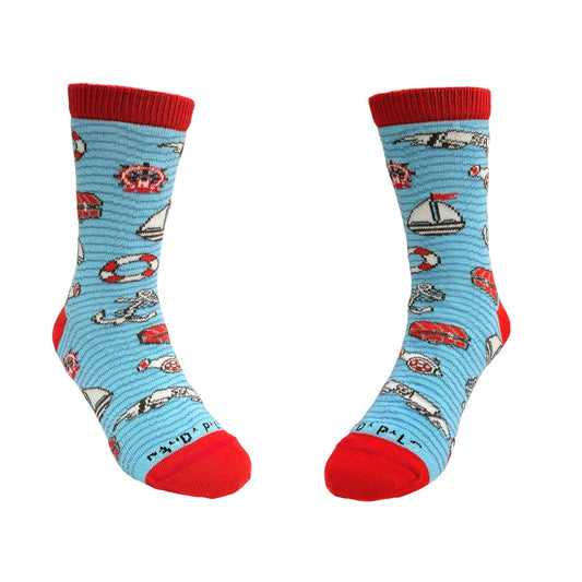 Sea Adventure Socks (Two Colors) - Kids Socks (Ages 3 - 7)