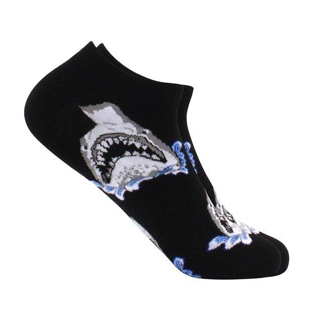 Shark Head Patterned Socks (Adult Medium - Women's Shoe Sizes 5 - 10)