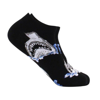 Shark Head Patterned Socks (Adult Medium - Women's Shoe Sizes 5 - 10)