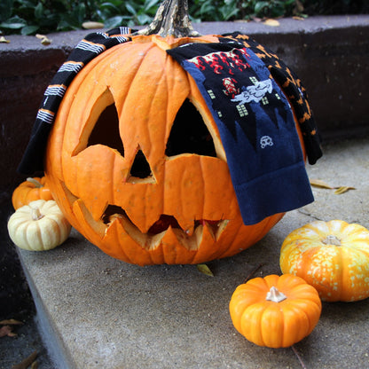 Skeleton Fireman and Haunted House Socks (Two Sizes)