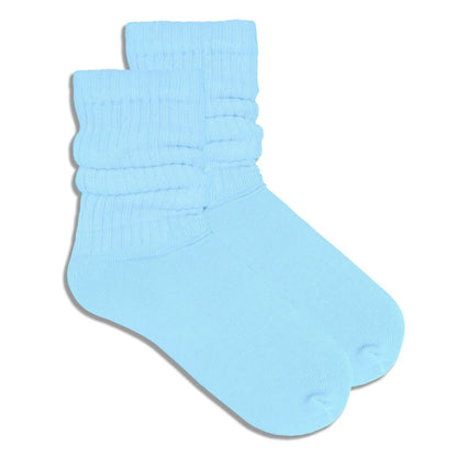 Sky Blue Slouch Socks from the Sock Panda