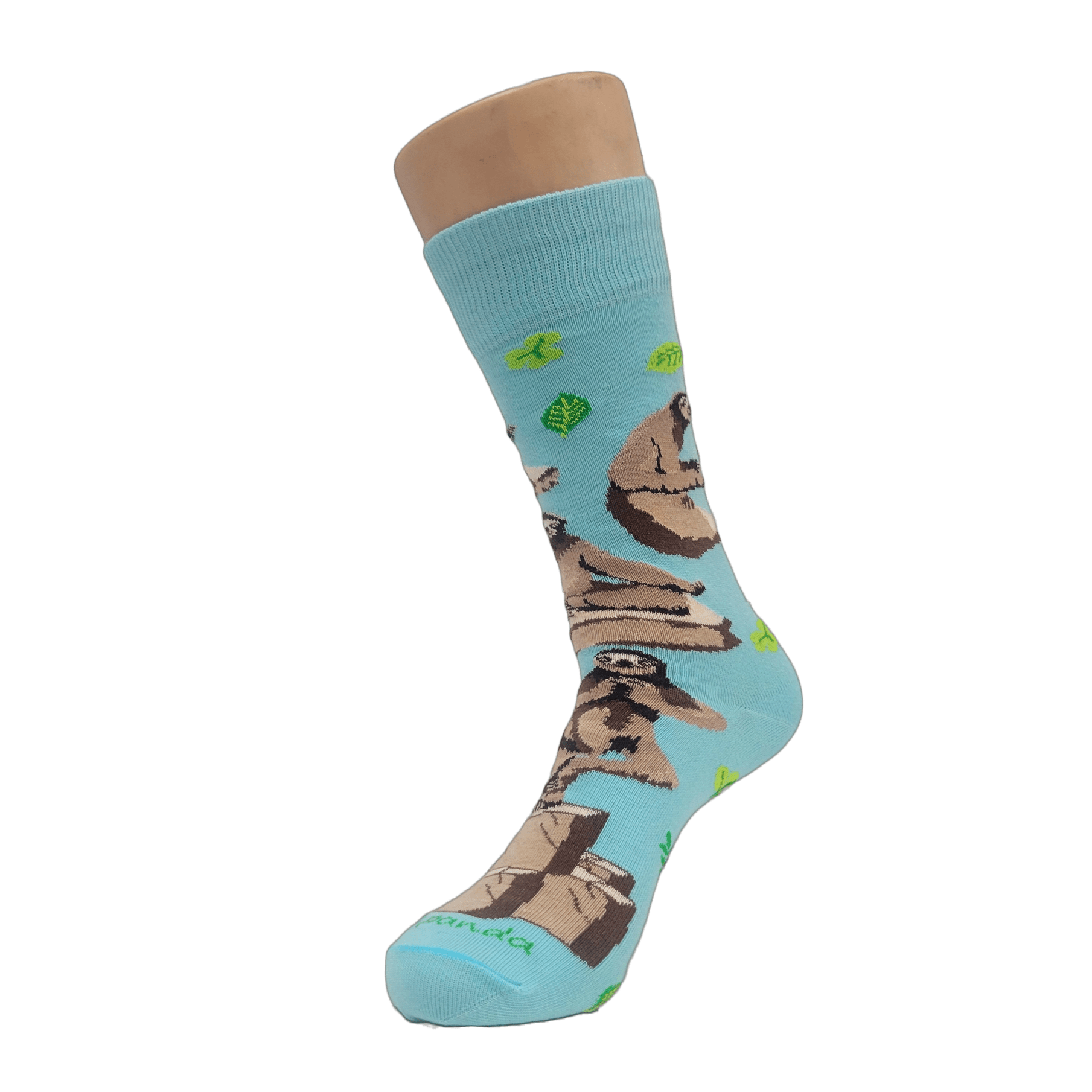 Sloths Performing Yoga Socks from the Sock Panda (Adult Medium - Women's Shoe Sizes 5 - 10)