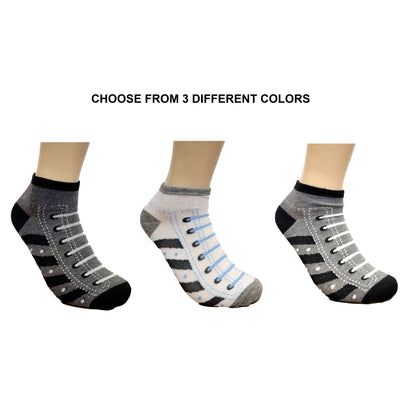 Sneaker Ankle Socks (Adult Large - Men's Shoe Sizes 8 - 12)