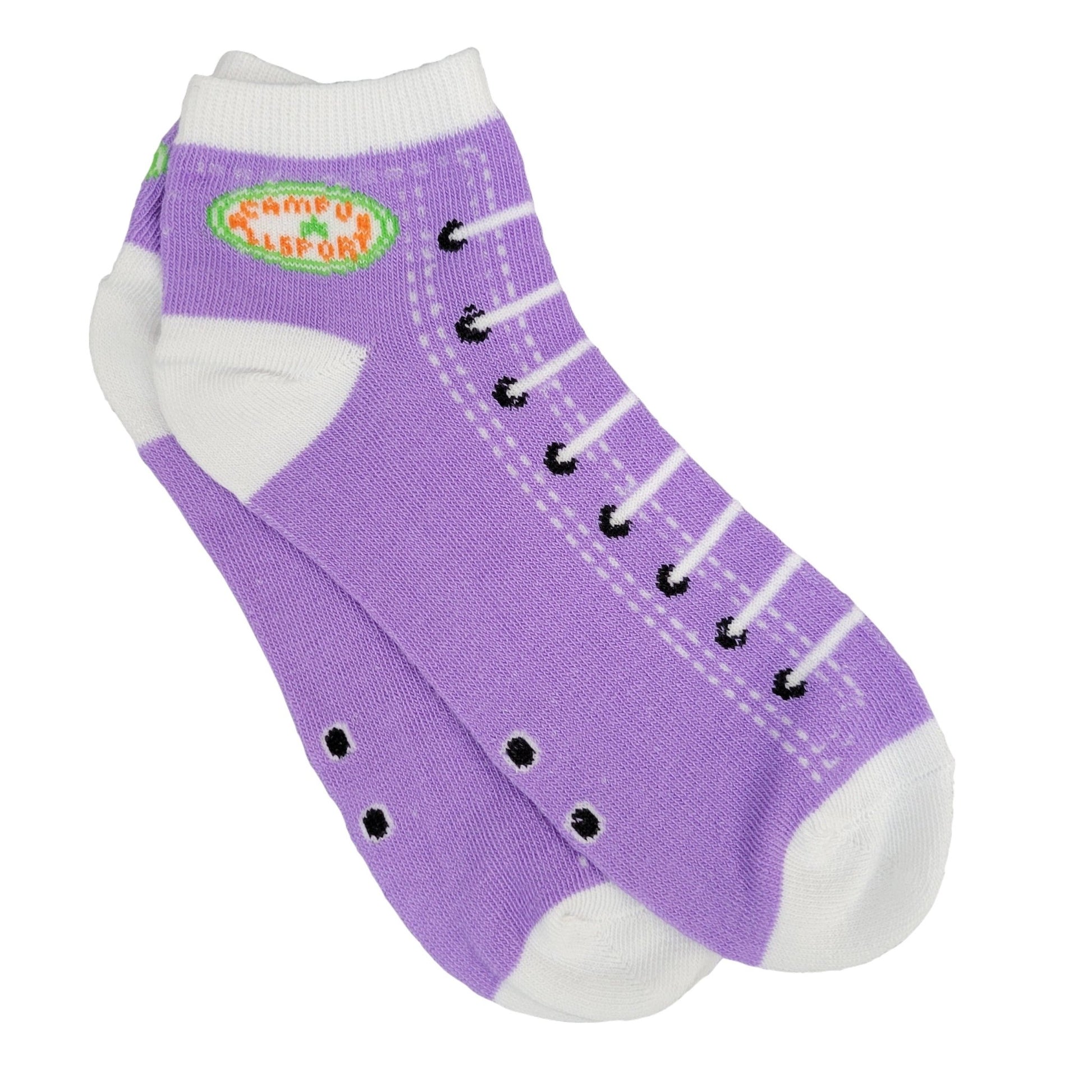 Sneaker Pattern Ankle Socks (Adult Medium - Women's Shoe Sizes 5 - 10)