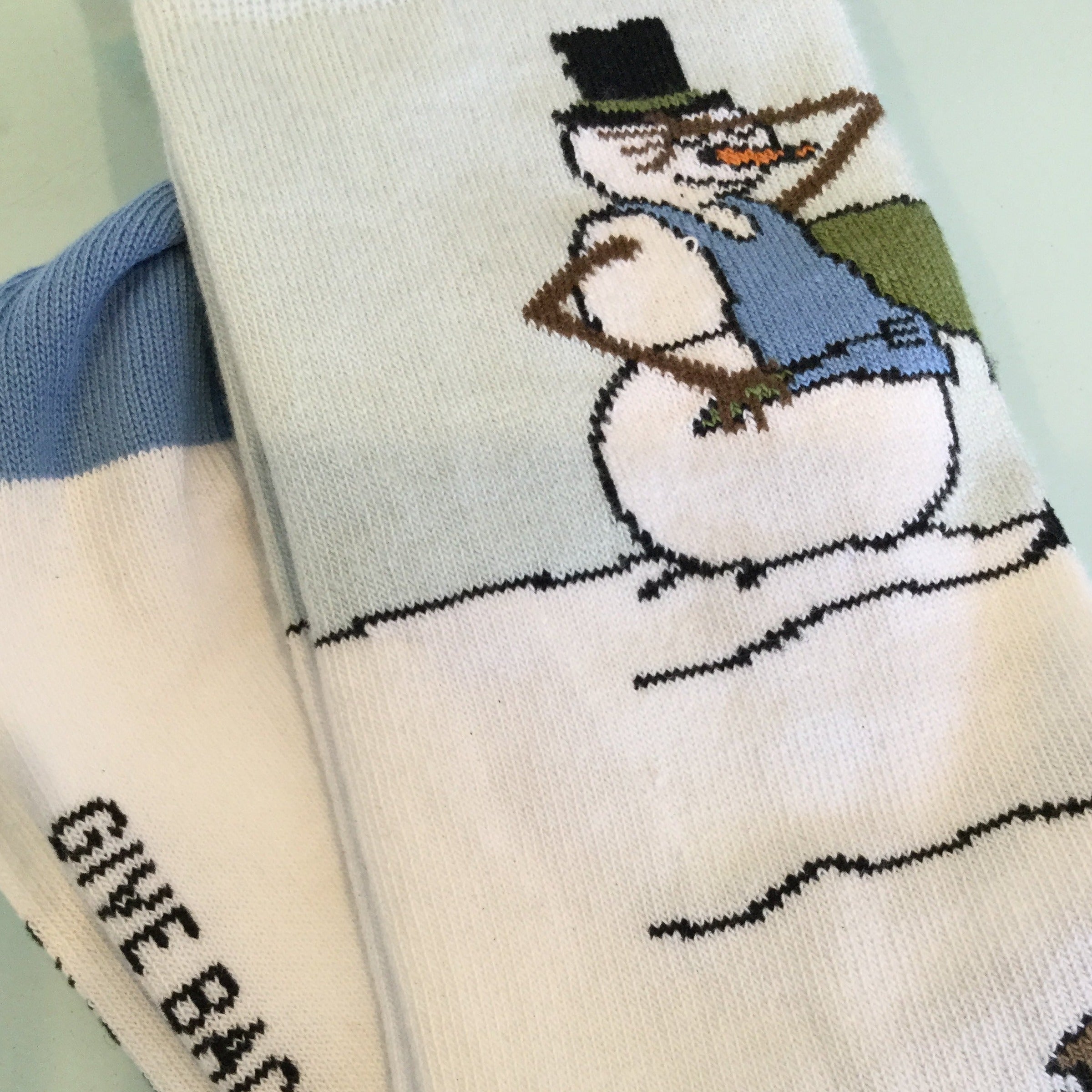 Snowman BBQ Chef Socks (Adult Small)