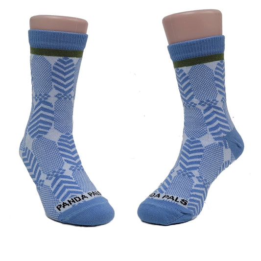 Sophisticated Blue Pattern Socks (Ages 3 - 5)