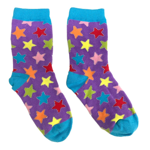 Colorful Stars Kids Socks (Tweens)
