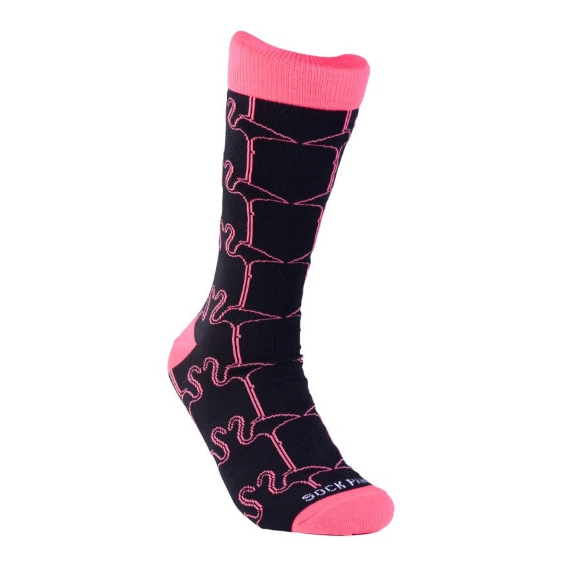 Stylish Flamingo Pattern Socks from the Sock Panda (Adult Large)