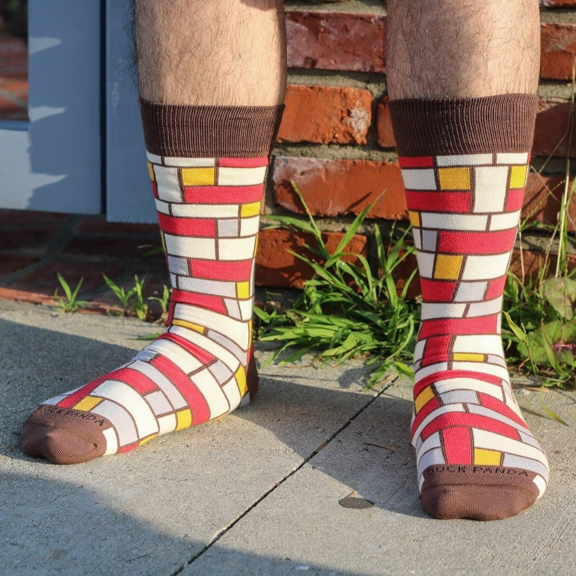 Stylish Rectangle Patterned Office Socks from the Sock Panda