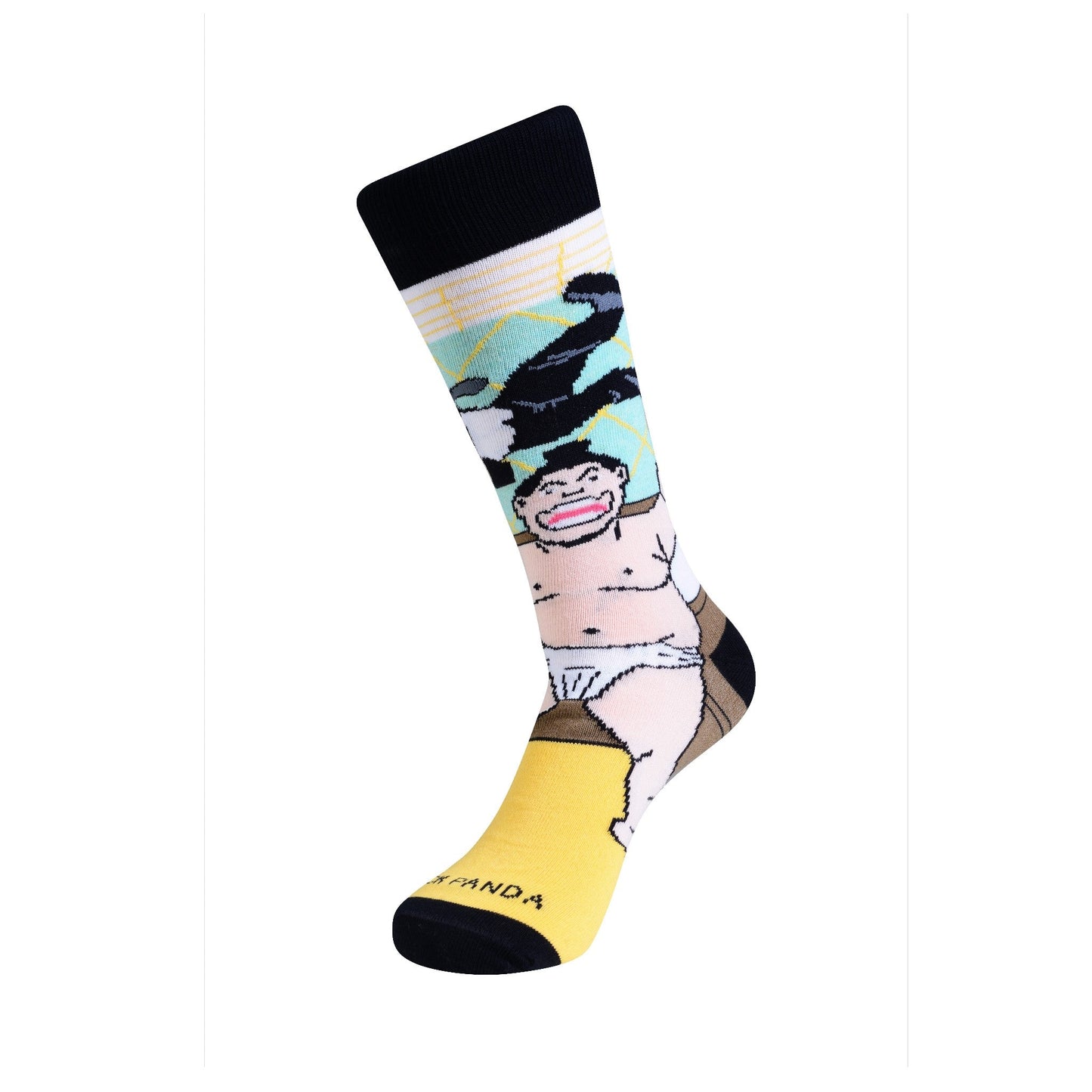 Sumo Man Tossing Business Office Man from Cubicle Socks - Sock Panda