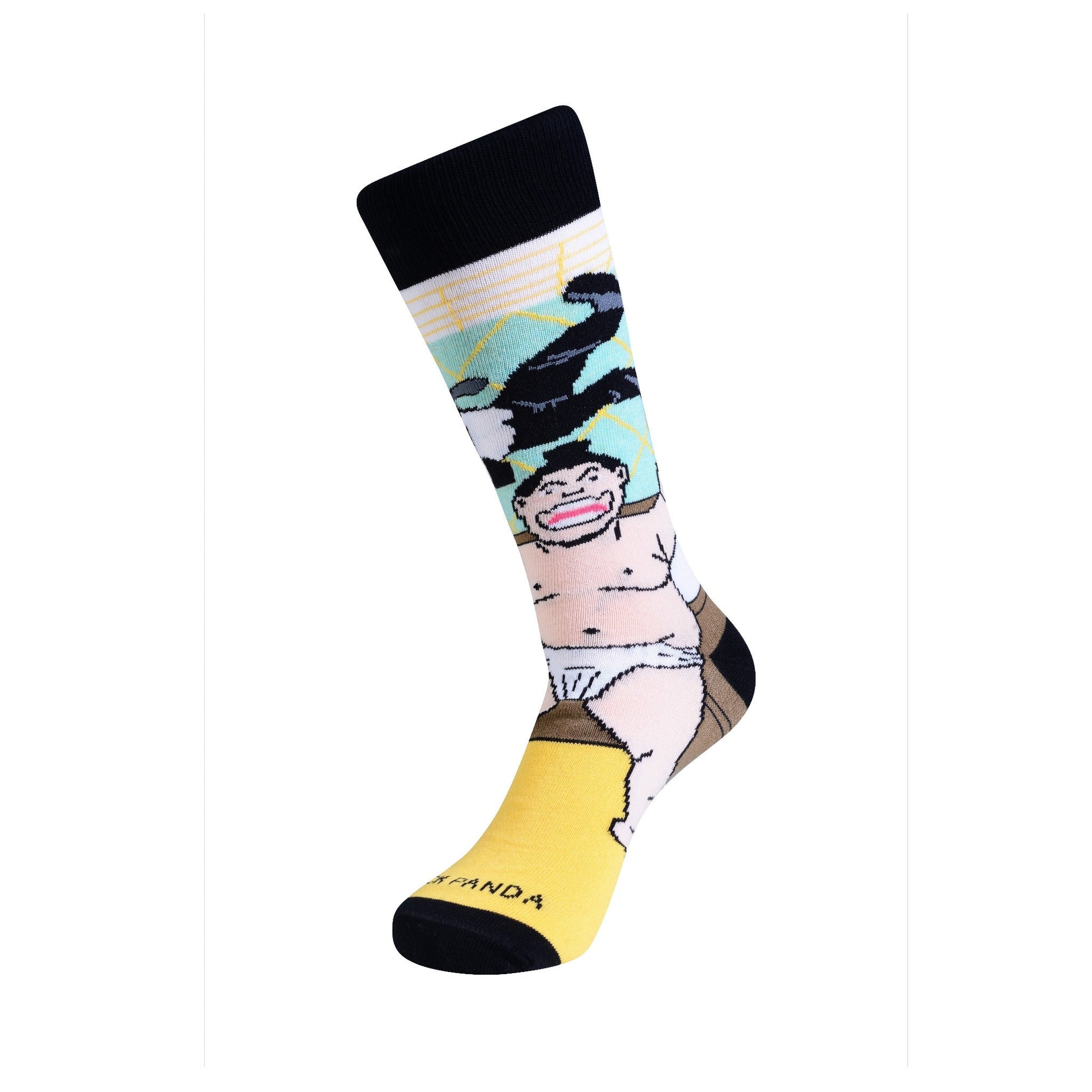 Sumo Man Tossing Business Office Man from Cubicle Socks - Sock Panda