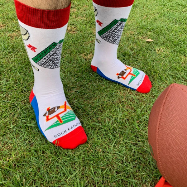 Super Bowl Numbers Pool Socks from the Sock Panda
