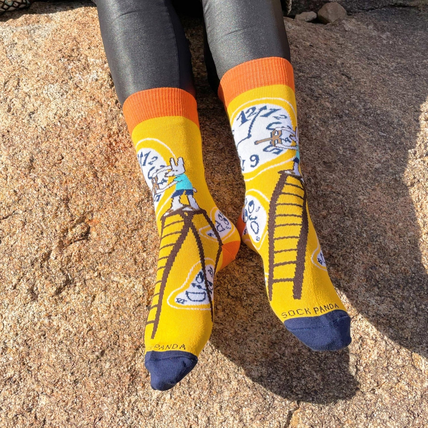 The Matrix Dali­ Bunny Rabbit Time Socks from the Sock Panda (Adult Small - Shoe Sizes 2 - 5)