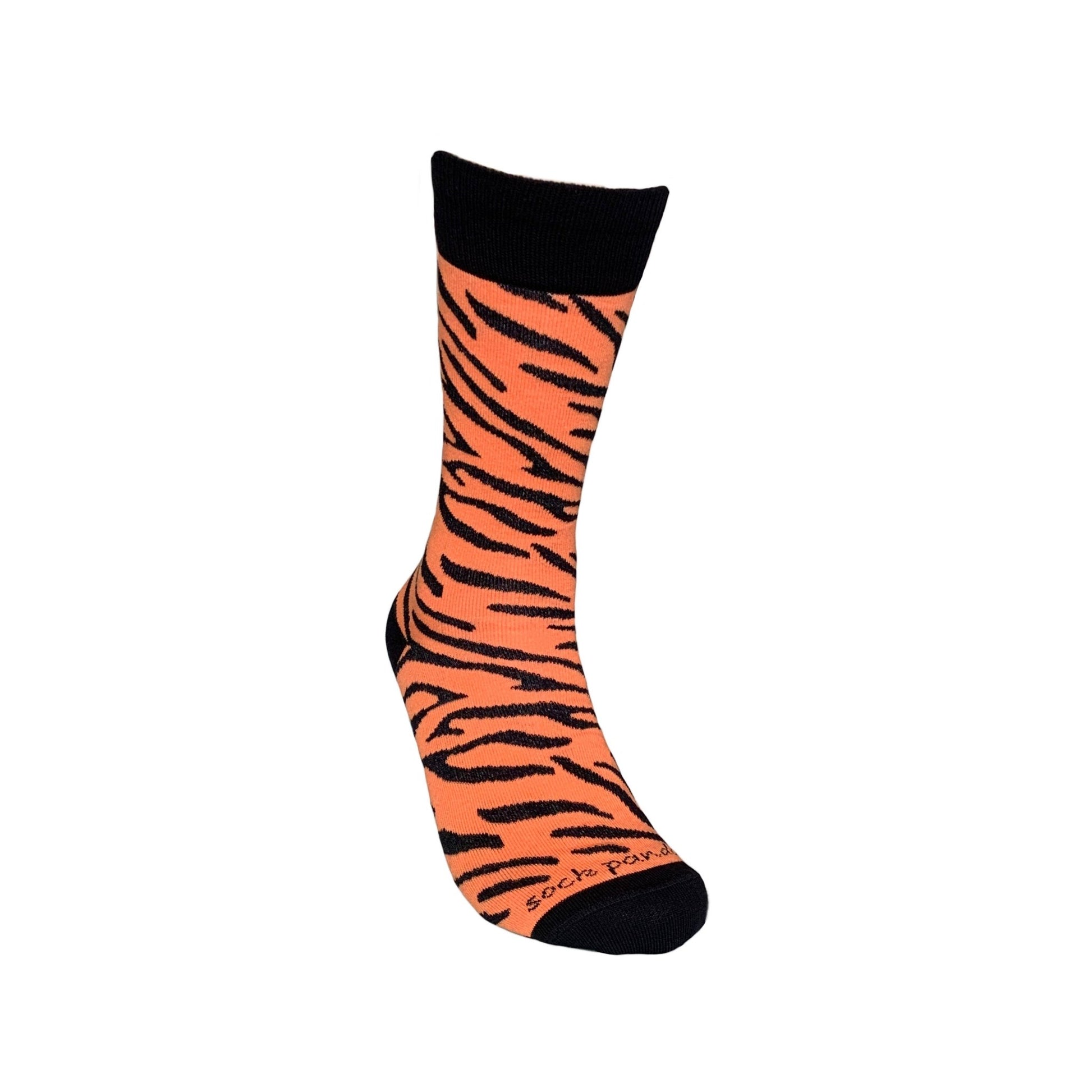 Tiger Striped Socks from the Sock Panda (Adult Medium - Women's Shoe Sizes 5 - 10)