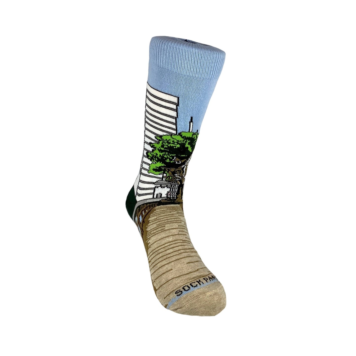 Treehouse in the City Socks from the Sock Panda (Adult Small - Shoe Sizes 2 - 5)