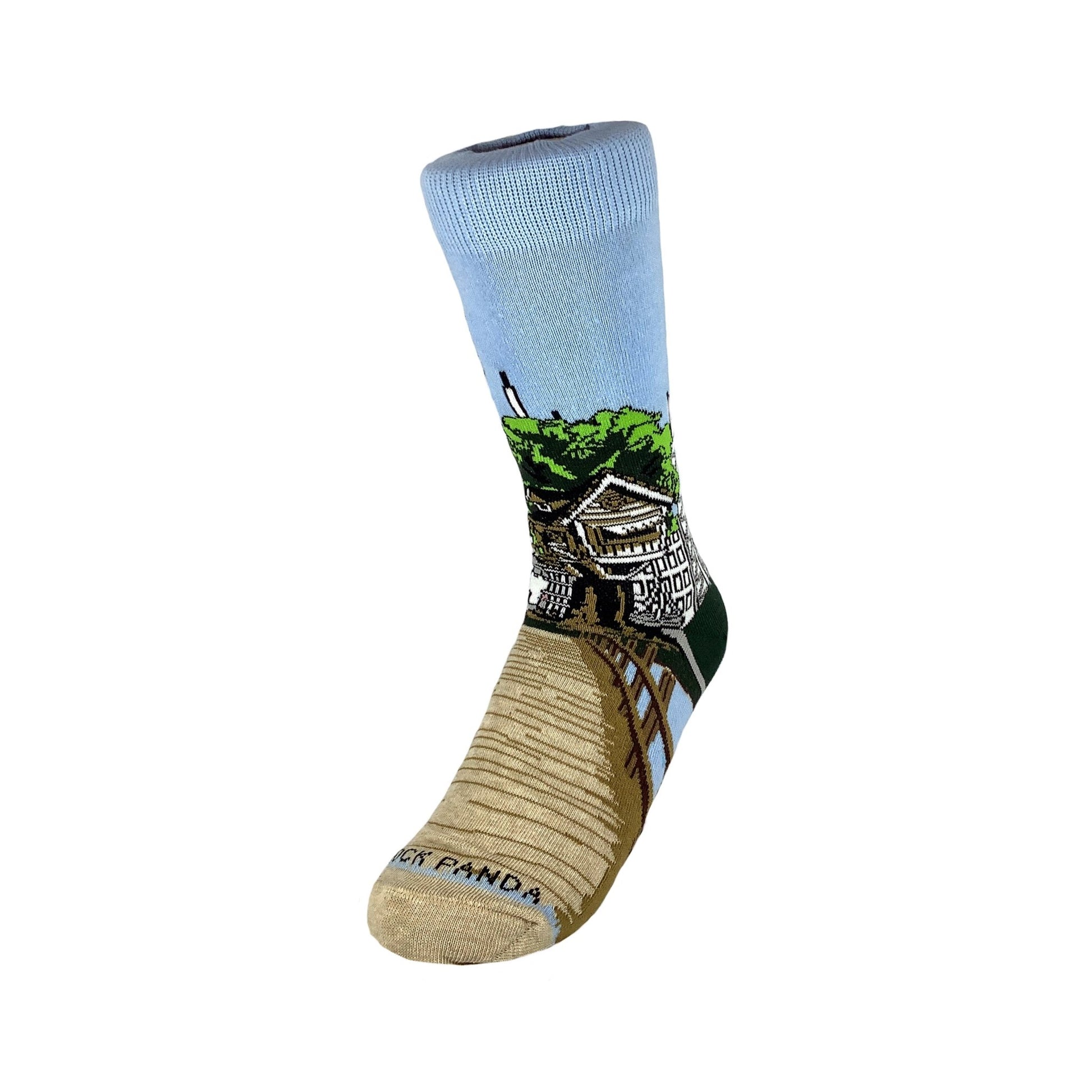 Treehouse in the City Socks from the Sock Panda (Adult Small - Shoe Sizes 2 - 5)