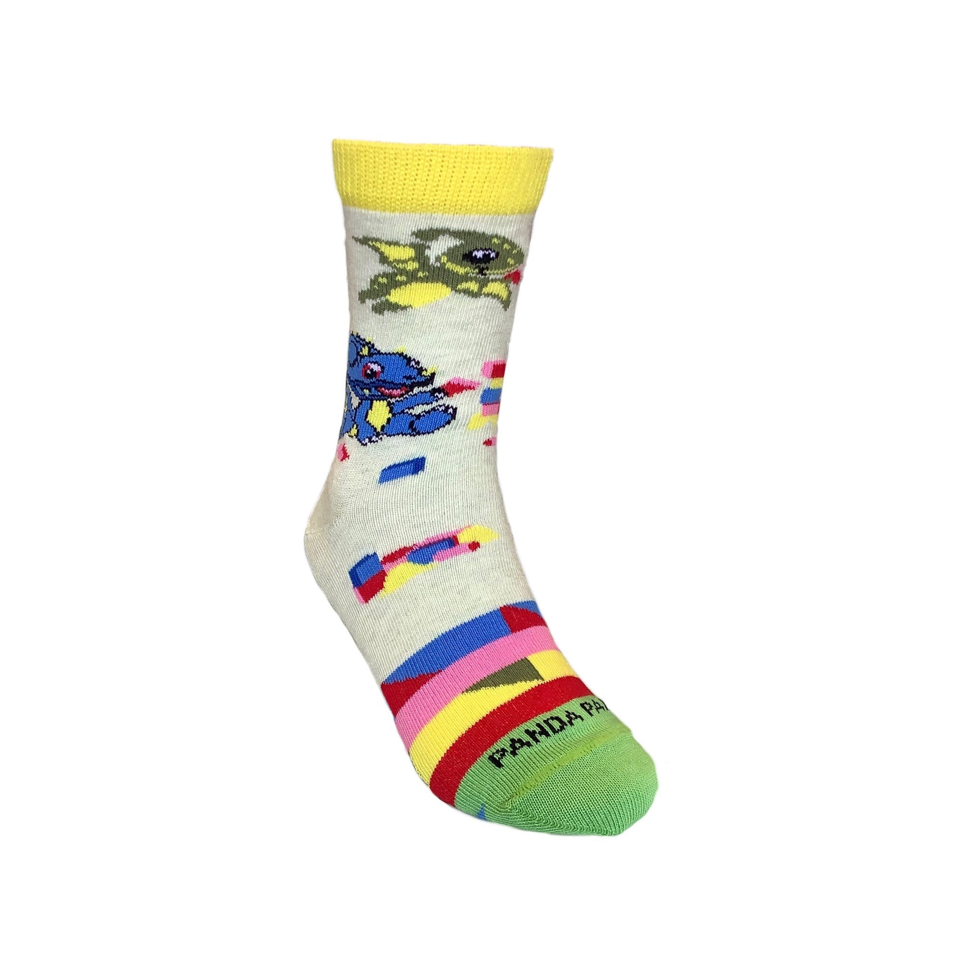 Trio Playful Baby Dinosaurs Socks (Ages 3 - 7) from the Sock Panda