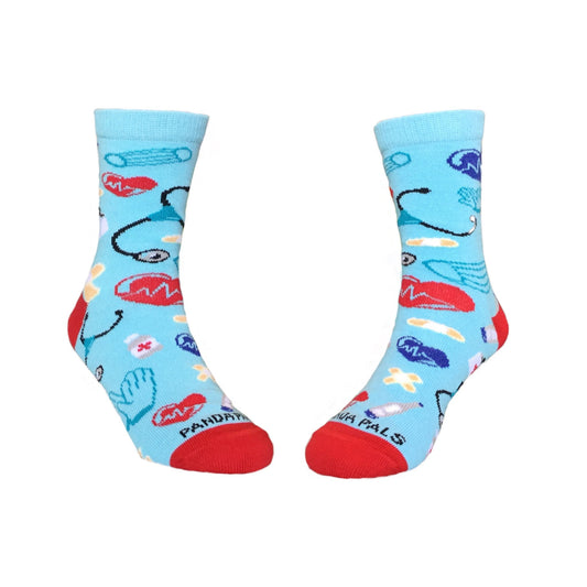Trip to the Doctor Themed Kids Socks (Ages 3 - 7)