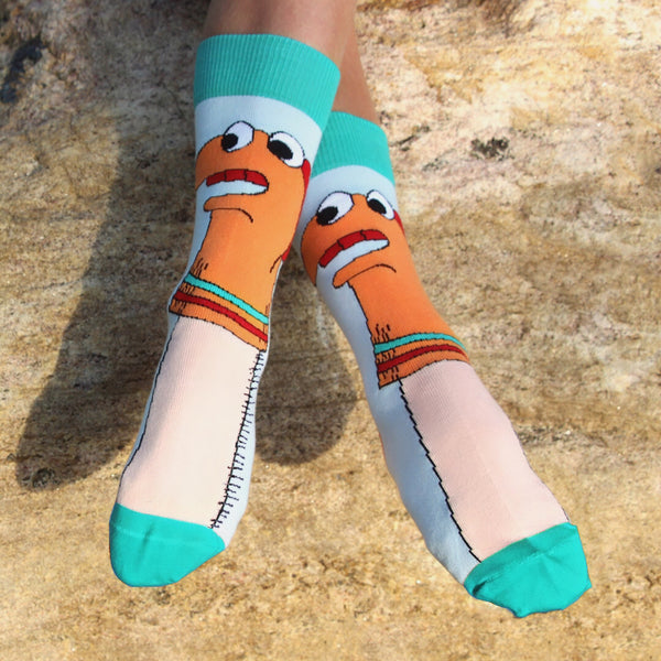 Amusing Sock Puppet Socks from the Sock Panda (Adult Small)