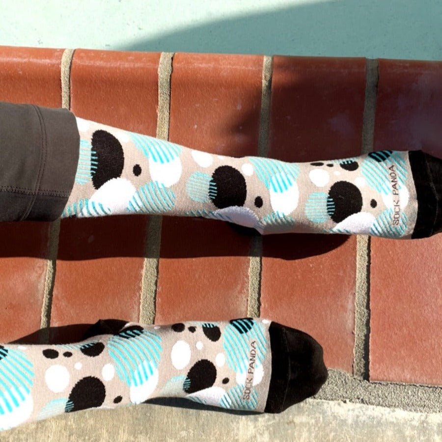 Unique Bubble Circle Pattern Socks from the Sock Panda