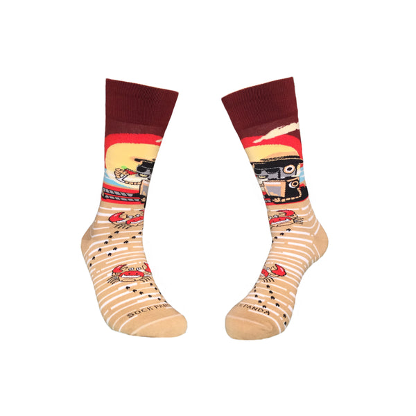 Beach Vacation Socks (Two Pack) from the Sock Panda