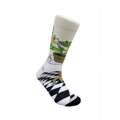 Venus Flytrap Socks from the Sock Panda (Adult Large - Men's Shoe Sizes 8 - 12)