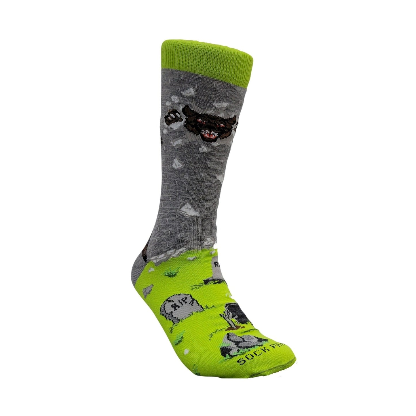 Werewolf Breaking Through a Wall Socks from the Sock Panda (Adult Large - Men's Shoe Sizes 8 - 12)