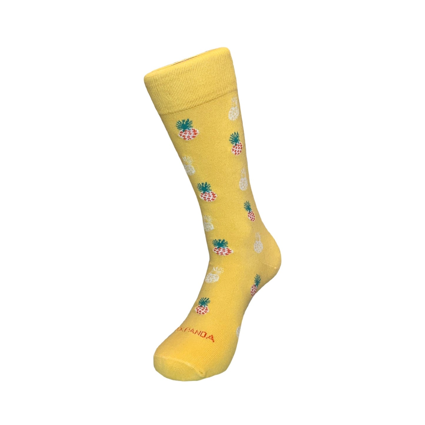 Yellow Pineapple Patterned Socks from the Sock Panda (Adult Medium - Women's Shoe Sizes 5-10)