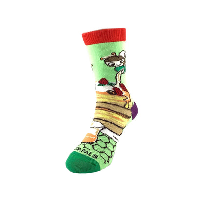 Yummy Pancake Breakfast Bee Honey Sock (Ages 3 - 7) from the Sock Panda