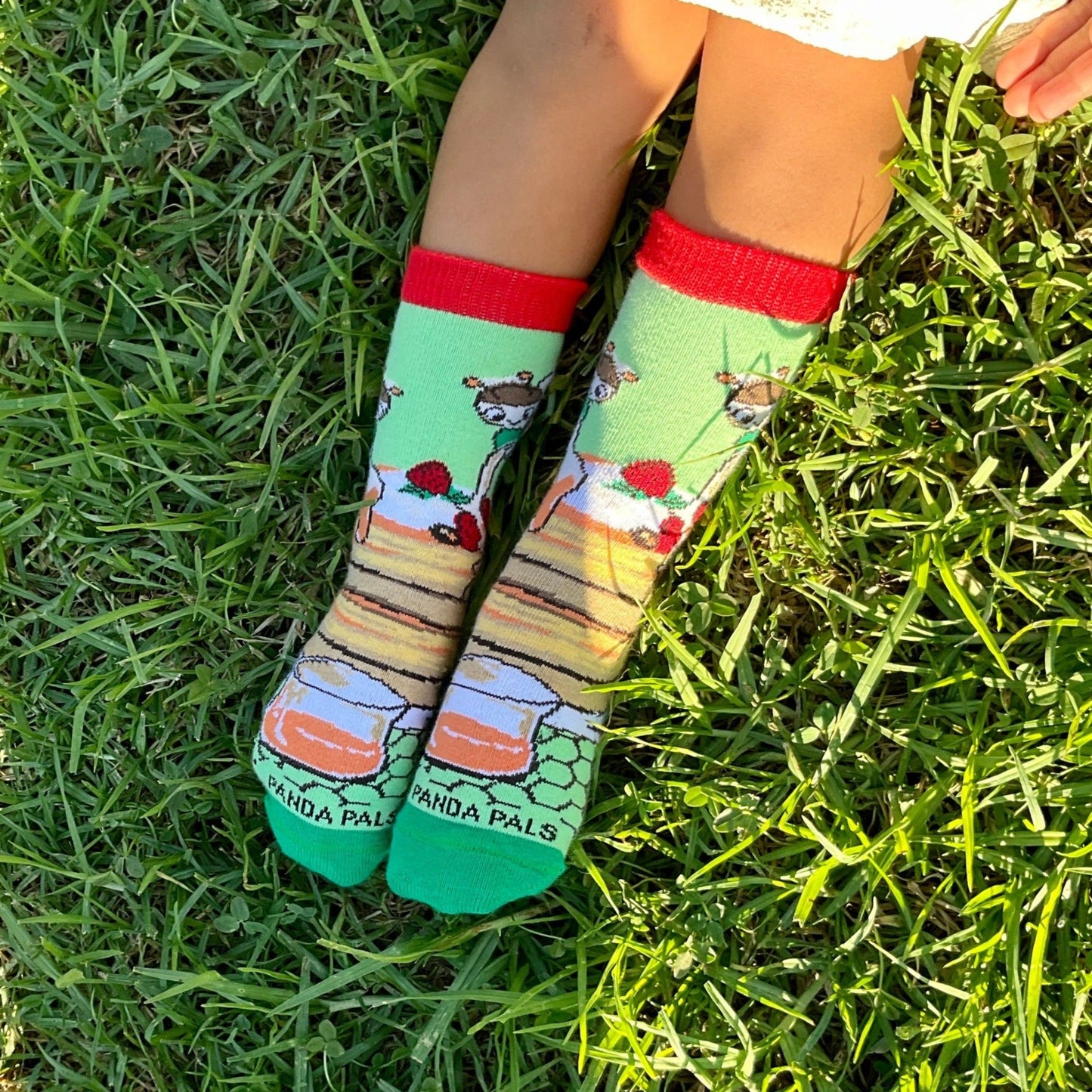 Yummy Pancake Breakfast Bee Honey Sock (Ages 3 - 7) from the Sock Panda