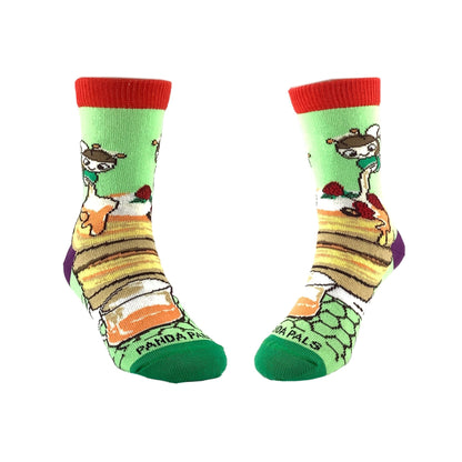 Yummy Pancake Breakfast Bee Honey Sock (Ages 3 - 7) from the Sock Panda