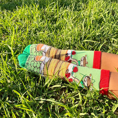 Yummy Pancake Breakfast Bee Honey Sock (Ages 3 - 7) from the Sock Panda
