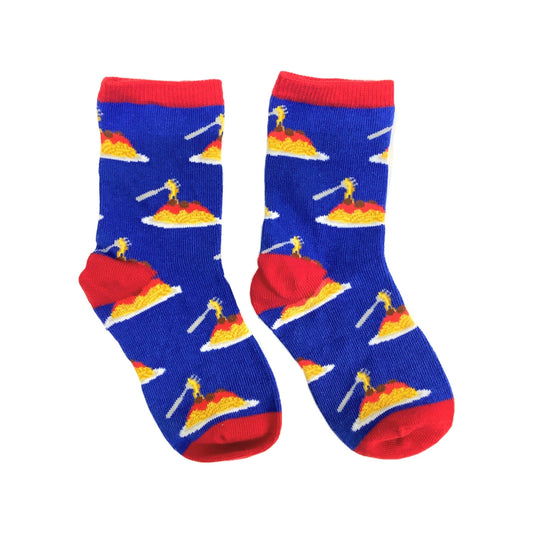Yummy Spaghetti Kids Socks (Ages 3 - 7)